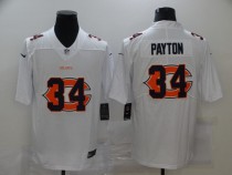 Men's Chicago Bears #34 Walter Payton White Shadow Logo Limited Jersey