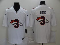 Men's Denver Broncos #3 Lock White Shadow Logo Limited Jersey