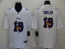 Men's Minnesota Vikings #19 Adam Thielen White Shadow Logo Limited Jersey