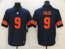 Men's Chicago Bears #9 Foles Blue with Orange Letters Vapor Untouchable Limited Jersey