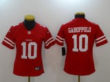 Women San Francisco 49ers #10 Garoppolo Red Vapor Limited Jersey