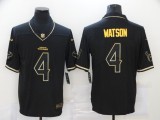 Men's Houston Texans #4 Deshaun Watson Black 2019 Golden Edition Limited Jersey