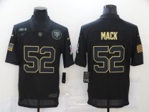 Men's Chicago Bears #52 Khalil Mack 2020 Black Salute To Service Limited Jersey