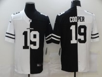 Men's Dallas Cowboys #19 Amari Cooper Black/White Split 2020 Vapor Untouchable Limited Jersey