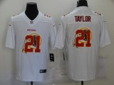 Men's Washington Redskins #21 Sean Taylor White Shadow Logo Limited Jersey