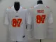 Men's Kansas City Chiefs #87 Kelce White Shadow Logo Limited Jersey