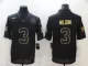 Men's Seattle Seahawks #3 Russell Wilson 2020 Black Salute To Service Limited Jersey