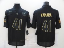 Men's New Orleans Saints #41 Alvin Kamara 2020 Black Salute To Service Limited Jersey