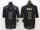 Men's Philadelphia Eagles #11 Carson Wentz 2020 Black Salute To Service Limited Jersey