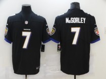 Men's Baltimore Ravens #7 McSORLEY Black Vapor Untouchable Limited Jersey