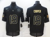 Men's Dallas Cowboys #19 Amari Cooper 2020 Black Salute To Service Limited Jersey