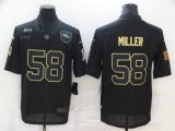 Men's Denver Broncos #58 Miller 2020 Black Salute To Service Limited Jersey