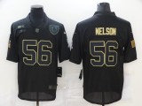 Men's Indianapolis Colts #56 Quenton Nelson 2020 Black Salute To Service Limited Jersey