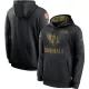 Men's Nike Arizona Cardinals Black 2020 Salute to Service Sideline Performance Pullover Hoodie