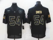 Men's Dallas Cowboys #54 Jaylon Smith 2020 Black Salute To Service Limited Jersey