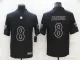 Men's Baltimore Ravens #8 Lamar Jackson Black MVP Limited Jersey