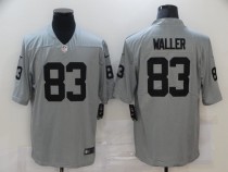 Men's Raiders #83 Waller Grey Inverted Legend Limited Jersey