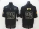 Men's Baltimore Ravens #20 Ed Reed 2020 Black Salute To Service Limited Jersey