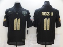 Men's Las Vegas Raiders #11 Henry Ruggs III Black Camo Salute To Service Limited Jersey