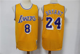 NBA Los Angeles Lakers #8 & #24 Kobe Bryant Yellow 2020 Hardwood Classics Jersey