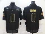 Tennessee Titans #11 A.J. Brown 2020 Black Salute To Service Limited Jersey