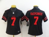 Women San Francisco 49ers#7 Colin Kaepernick Black Vapor Untouchable Limited Jersey