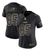 Women San Francisco 49ers #85 George Kittle Black Gold Vapor Untouchable Limited Jersey