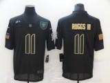 Men's Las Vegas Raiders #11 Henry Ruggs III 2020 Black Salute To Service Limited Jersey