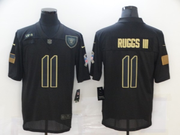 Men's Las Vegas Raiders #11 Henry Ruggs III 2020 Black Salute To Service Limited Jersey