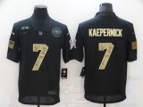 Men's San Francisco 49ers #7 Colin Kaepernick Black Camo Salute To Service Limited Jersey