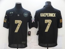 Men's San Francisco 49ers #7 Colin Kaepernick Black Camo Salute To Service Limited Jersey