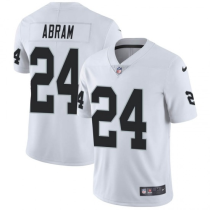 Men's  Las Vegas Raiders #24 Johnathan Abram White Vapor Limited Jersey