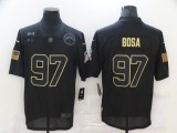 Men's Los Angeles Chargers #97 Bosa 2020 Black Salute To Service Limited Jersey