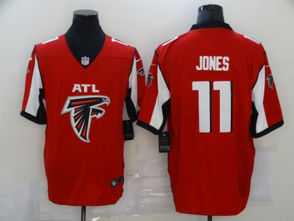 Men's Atlanta Falcons #11 Julio Jones Team Big Logo Number Vapor Untouchable Limited Jersey