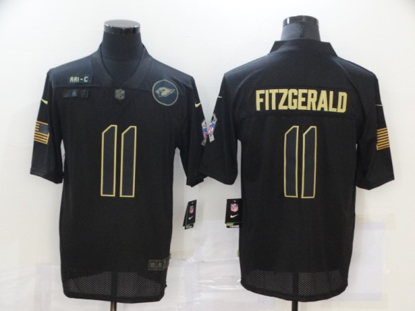 Men's Cardinals #11 Larry Fitzgerald 2020 Black Salute To Service Limited Jersey