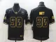 Men's Pittsburgh Steelers #90 T. J. Watt Black/Gold Salute To Service Limited Jersey