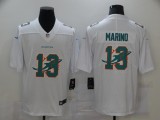 Men's Miami Dolphins #13 Dan Marino White Shadow Logo Limited Jersey