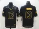 Men's New Orleans Saints #13 Michael Thomas Black/Gold Salute To Service Limited Jersey