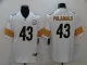 Men's Pittsburgh Steelers #43 Polamalu White Vapor Untouchable Limited Jersey