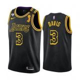 NBA Los Angeles Lakers #3 Anthony Davis 2020 Black NBA Finals Champions With GiGi Patch Black Jersey
