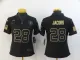 Women Raiders #28 Josh Jacobs 2020 Black Salute To Service Limited Jersey