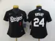 Women MLB Los Angeles Dodgers #8 & #24 Bryant Black Game Nike Jersey