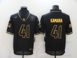 Men's New Orleans Saints #41 Alvin Kamara Black/Gold Salute To Service Limited Jersey