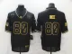 Men's San Francisco 49ers #80 Jerry Rice Black/Gold Salute To Service Limited Jersey
