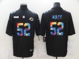 Men's Chicago Bears #52 Khalil Mack Black Rainbow Limited Jersey