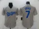 MLB Los Angeles Dodgers #7 Julio Urias Grey Game Nike Jersey