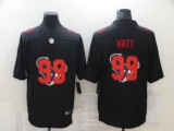 Men's Houston Texans #99 J.J. Watt Black Shadow Logo Limited Jersey
