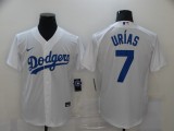 MLB Los Angeles Dodgers #7 Julio Urias White Game Nike Jersey