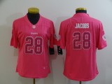 Women Raiders #28 Josh Jacobs Pink Vapor Untouchable Limited Jersey