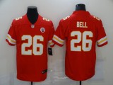 Men's Kansas City Chiefs #26 Bell Red Vapor Untouchable Limited Jersey